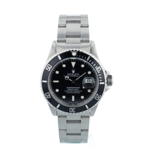 Gents Rolex Submariner Date 16610 Steel case with Black dial