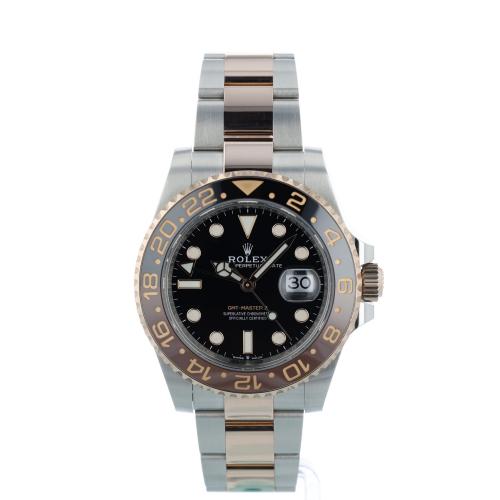 Gents Rolex GMT Master II 126711CHNR 18ct Rose Gold Stainless Steel case with Black dial Gents Rolex GMT Master II 126711CHNR 18ct Rose Gold Stainless Steel case with Black dial