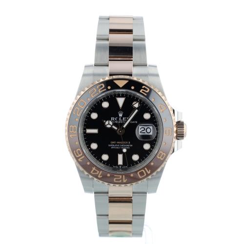 Gents Rolex GMT Master II 126711CHNR 18ct Rose Gold Stainless Steel case with Black dial Gents Rolex GMT Master II 126711CHNR 18ct Rose Gold Stainless Steel case with Black dial