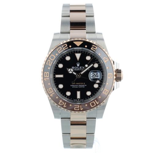 Gents Rolex GMT Master II 126711CHNR 18ct Rose Gold   Stainless Steel case with Black dial