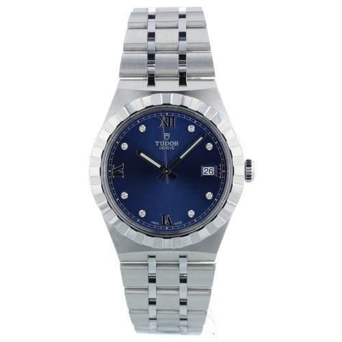Gents Tudor Tudor Royal 28500 Steel case with Blue Diamond dial