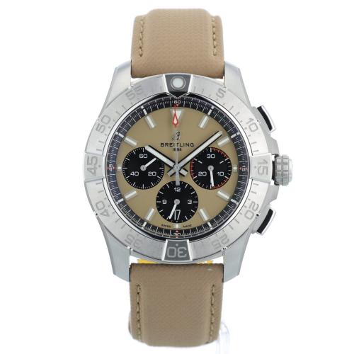 Gents Breitling Avenger B01 Chronograph 44 AB0147 Steel case with Beige dial Gents Breitling Avenger B01 Chronograph 44 AB0147 Steel case with Beige dial