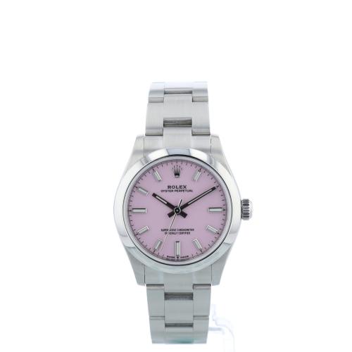 Ladies Rolex Oyster Perpetual 31 277200 Steel case with Pink dial
