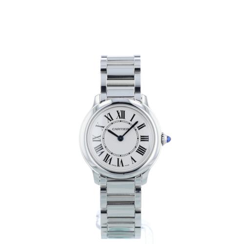 Ladies Cartier Ronde WSRN0033 Steel case with Silver dial