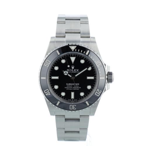 Gents Rolex Submariner Non Date 124060 Stainless Steel case with Black dial