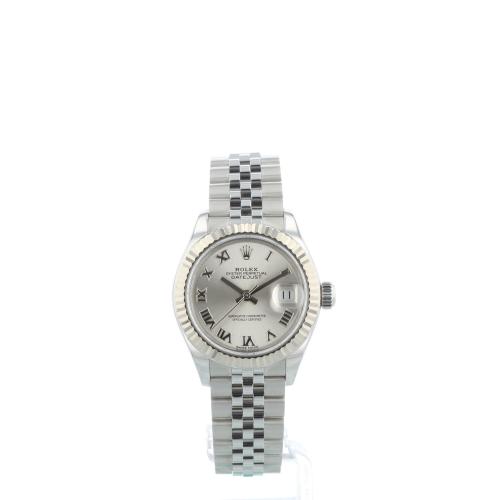 Ladies Rolex DateJust 28 279174 Stainless Steel case with Silver dial