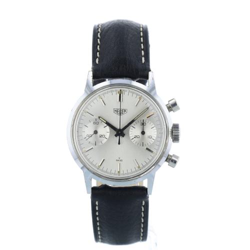 Gents Heuer 7721 Steel case with Silver dial