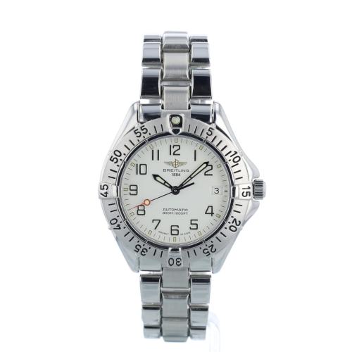 Gents Breitling Colt A17035 Steel case with White dial