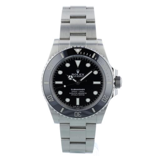 Gents Rolex Submariner Non Date 124060 Stainless Steel case with Black dial