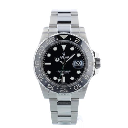 Gents Rolex GMT Master II 116710LN Stainless Steel case with Black dial