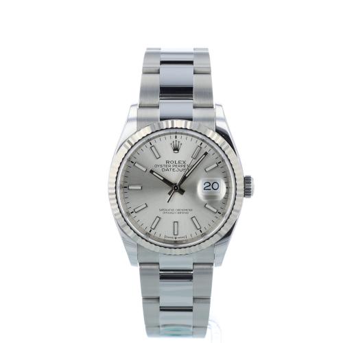 Gents Rolex DateJust 36 126234 Stainless Steel case with Silver dial