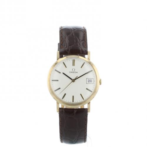 Gents Omega Dress   9 CT case with Silver dial