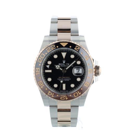 Gents Rolex GMT Master II 126711CHNR 18ct Rose Gold Stainless Steel case with Black dial Gents Rolex GMT Master II 126711CHNR 18ct Rose Gold Stainless Steel case with Black dial