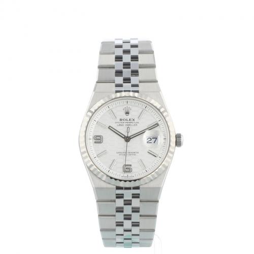 Gents Rolex Land Dweller 127234 Steel case with Silver dial