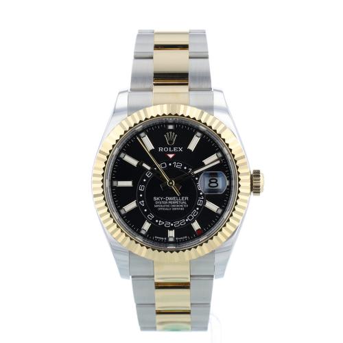 Gents Rolex Sky Dweller 336933 18ct Yellow Gold Stainless Steel case with Black dial Gents Rolex Sky Dweller 336933 18ct Yellow Gold Stainless Steel case with Black dial