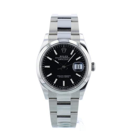 Gents Rolex DateJust 36 126200 Stainless Steel case with Black dial