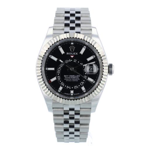 Gents Rolex Sky Dweller 336934 Stainless Steel case with Black dial Gents Rolex Sky Dweller 336934 Stainless Steel case with Black dial