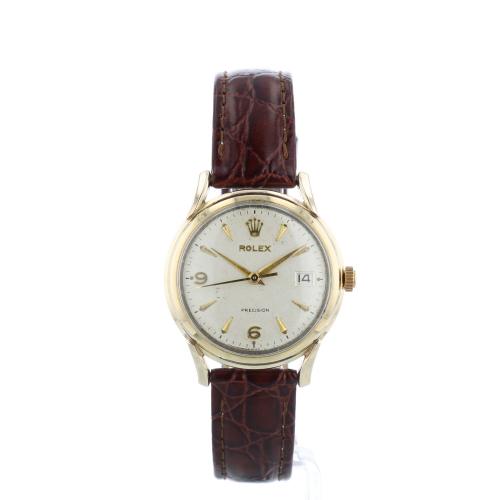 Gents Rolex Precision 9 CT case with Silver dial Gents Rolex Precision 9 CT case with Silver dial