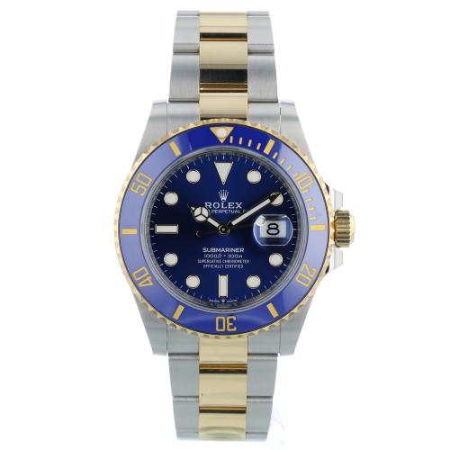 Gents Rolex Submariner Date 126613LB 18ct Yellow Gold   Stainless Steel case with Blue dial