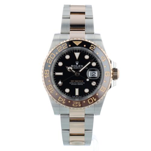 Gents Rolex GMT Master II 126711CHNR 18ct Rose Gold Stainless Steel case with Black dial Gents Rolex GMT Master II 126711CHNR 18ct Rose Gold Stainless Steel case with Black dial