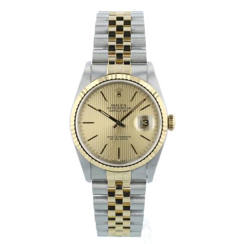 Gents Rolex DateJust 16233 18ct Yellow Gold   Stainless Steel case with Tapestry dial