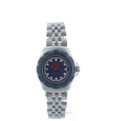 Ladies Tag Heuer Professional WA1410 Steel case with Blue dial