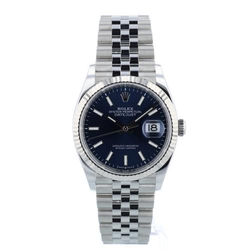 Gents Rolex Datejust 36 126234 Steel case with Blue dial