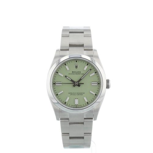 Gents Rolex Oyster Perpetual 36 126000 Stainless Steel case with Pistachio dial Gents Rolex Oyster Perpetual 36 126000 Stainless Steel case with Pistachio dial