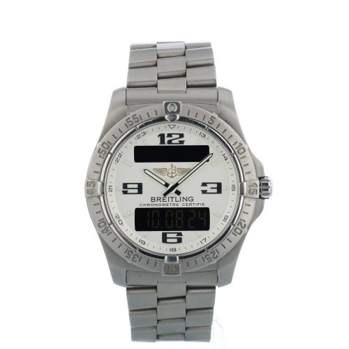 Gents Breitling Aerospace Avantage E7936210 Steel case with Silver dial