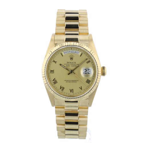 Gents Rolex Day Date 18038 18ct Yellow Gold case with Gilt dial Gents Rolex Day Date 18038 18ct Yellow Gold case with Gilt dial