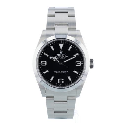 Gents Rolex Explorer 40 224270 Stainless Steel case with Black dial