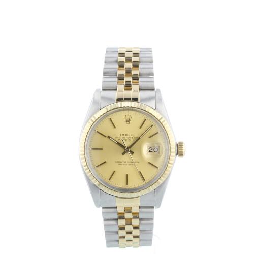 Gents Rolex DateJust 36 16013 18ct Yellow Gold Stainless Steel case with Gilt dial Gents Rolex DateJust 36 16013 18ct Yellow Gold Stainless Steel case with Gilt dial