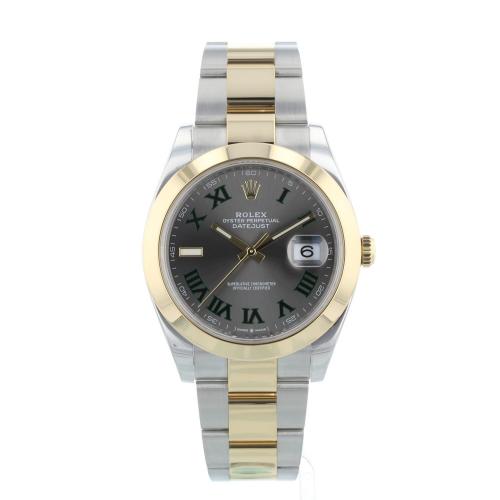 Gents Rolex Datejust 41 126303 18ct Yellow Gold Stainless Steel case with Wimbledon dial Gents Rolex Datejust 41 126303 18ct Yellow Gold Stainless Steel case with Wimbledon dial
