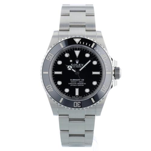 Gents Rolex Submariner Non Date 124060 Stainless Steel case with Black dial