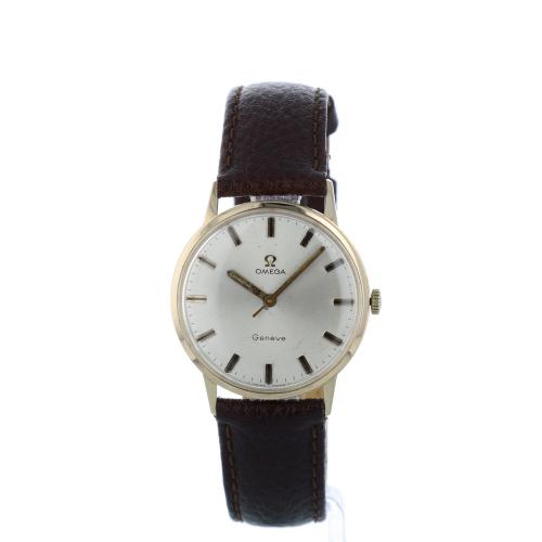 Gents Omega Geneve 18 CT case with Silver dial Gents Omega Geneve 18 CT case with Silver dial