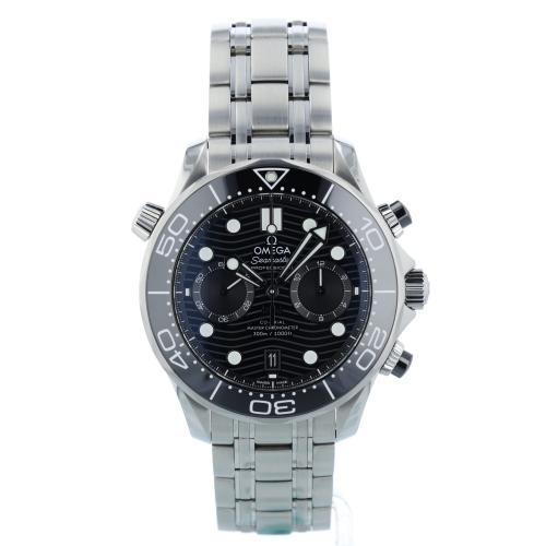Gents Omega Seamaster Chrono 21030445101001 Steel case with Grey dial Gents Omega Seamaster Chrono 21030445101001 Steel case with Grey dial