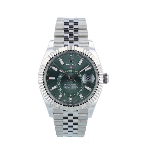 Gents Rolex Sky Dweller 336934 Steel case with Green dial Gents Rolex Sky Dweller 336934 Steel case with Green dial