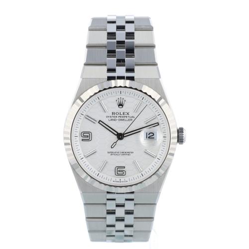 Gents Rolex Land Dweller 40 127334 Steel case with White dial