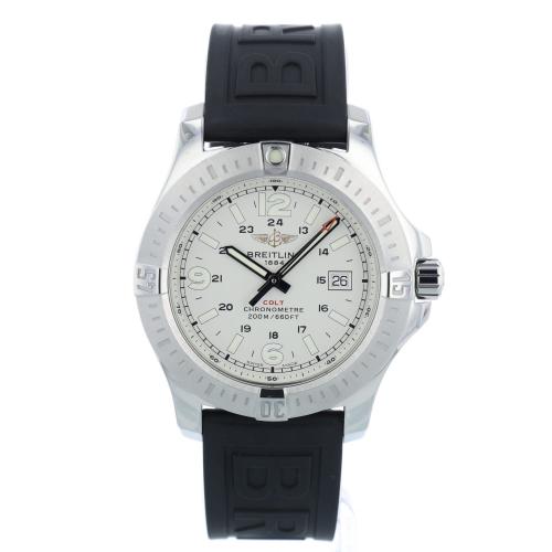 Gents Breitling Colt A7438811 Steel case with Silver dial