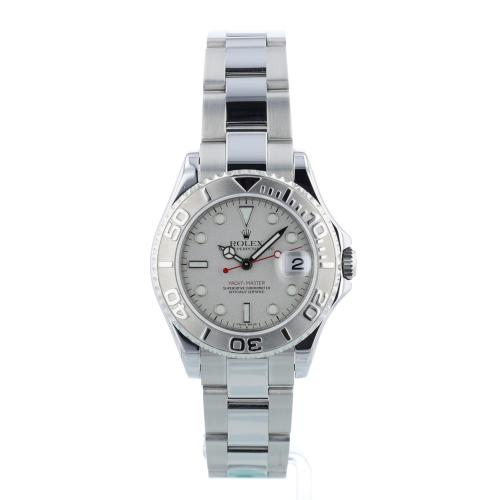 Gents Rolex Yacht-Master 35 168622 Steel case with Platinum dial Gents Rolex Yacht-Master 35 168622 Steel case with Platinum dial