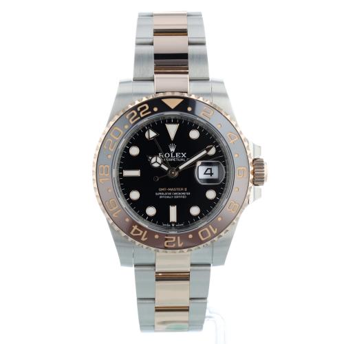 Gents Rolex GMT Master II 126711CHNR 18ct Rose Gold Stainless Steel case with Black dial Gents Rolex GMT Master II 126711CHNR 18ct Rose Gold Stainless Steel case with Black dial