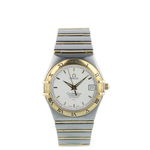 Gents Omega Constellation 12023000 18ct Yellow Gold   Stainless Steel case with White dial