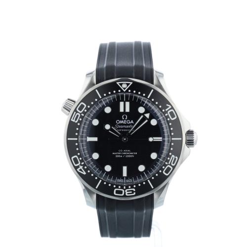 Gents Omega Seamaster 21032422001003 Steel case with Black Wave dial