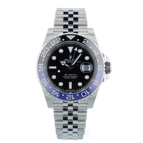 Gents Rolex GMT Master II 126710BLNR Stainless Steel case with Black dial