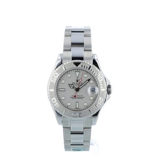 Ladies Rolex Yacht-Master 168622 Steel case with Platinum dial