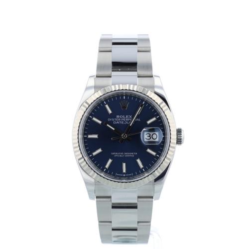Gents Rolex DateJust 36 126234 Stainless Steel case with Blue dial