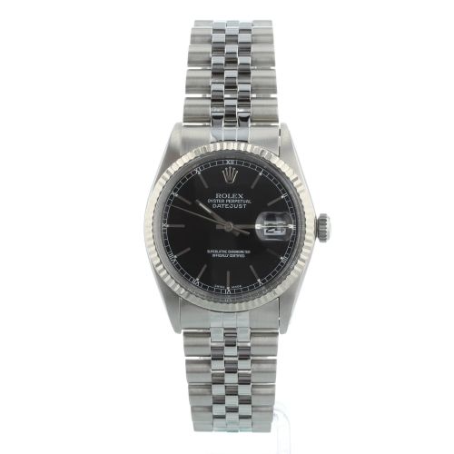 Gents Rolex DateJust 36 16014 Steel case with Black dial Gents Rolex DateJust 36 16014 Steel case with Black dial