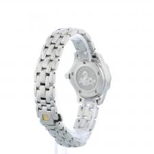 Ladies Omega Seamaster 21230286101001 Steel case with Black Wave dial