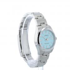 Ladies Rolex Oyster Perpetual 31 277200 Steel case with Turquoise Blue dial
