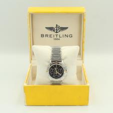 Gents Breitling Chronosextant B55046 Gold Plated Stainless Steel case with Black dial